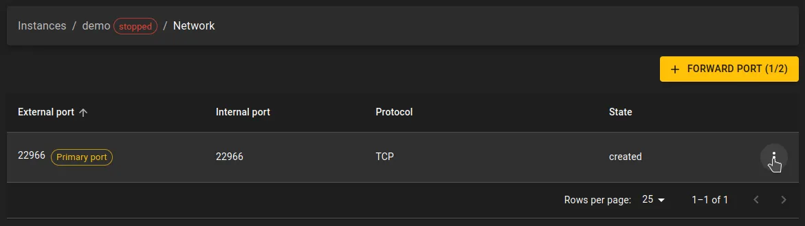 View network page