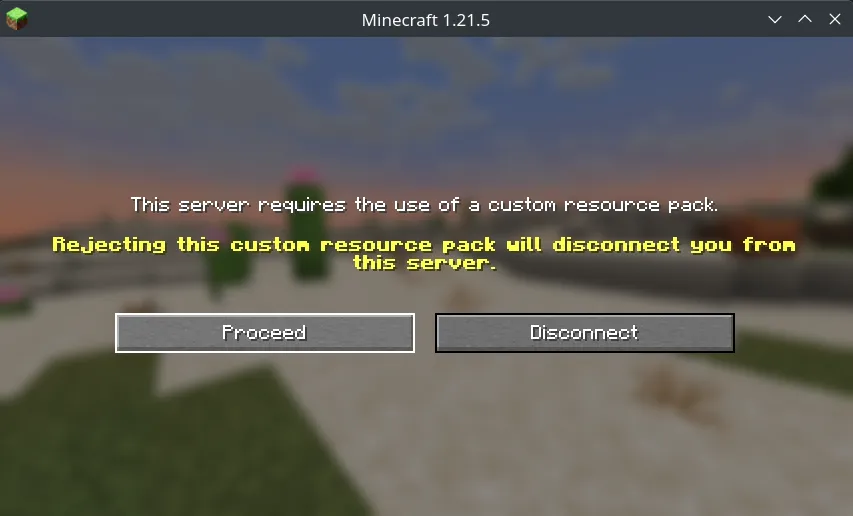 Join with resource pack
