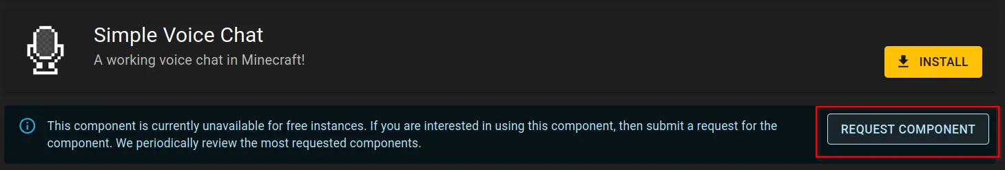 Request component